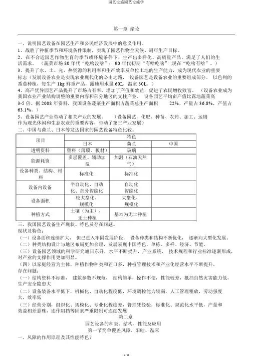 园艺设施园艺设施学