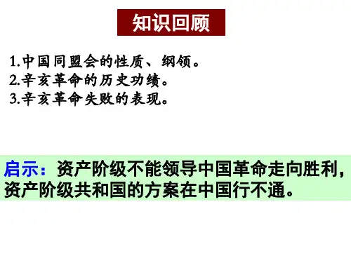 高中历史必修一课件：第14课新民主主义革命的崛起(共27张PPT)