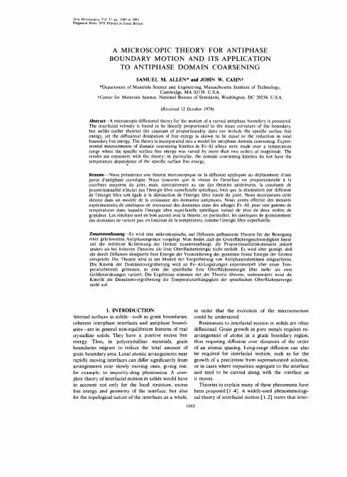 A microscopic theory for antiphase boundary motion and its application to antiphase domain