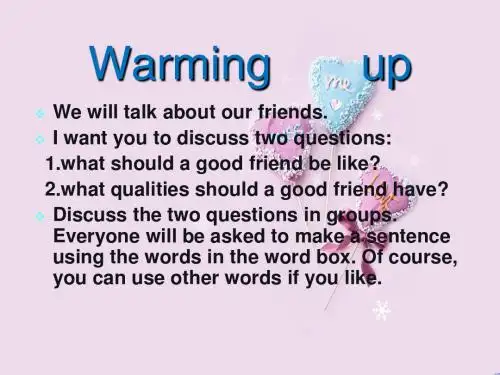 Unit 1《friendship》Warming up-课件25(50张PPT)(人教版必修1)