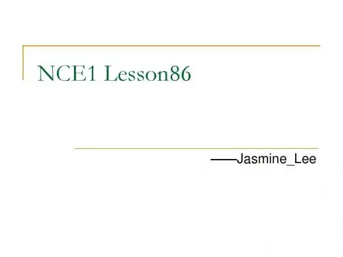 NCE1 Lesson86