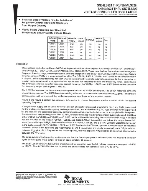 SN74LS628中文资料