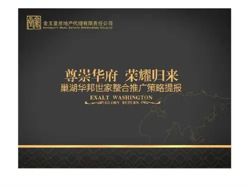 安徽巢湖华邦世家高端项目营销策划报告销售推广方案