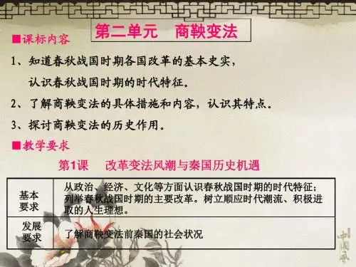 《商鞅变法》