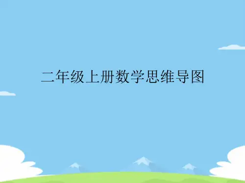 二年级上册数学思维导图