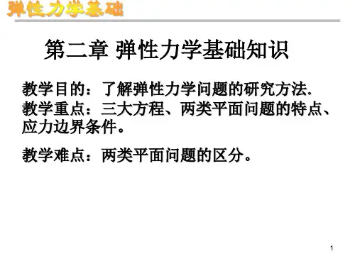 第二章弹性力学基础知识