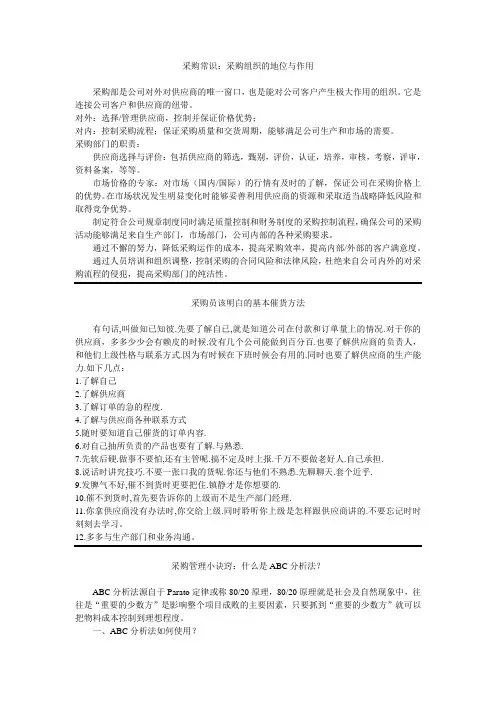 采购知道概述