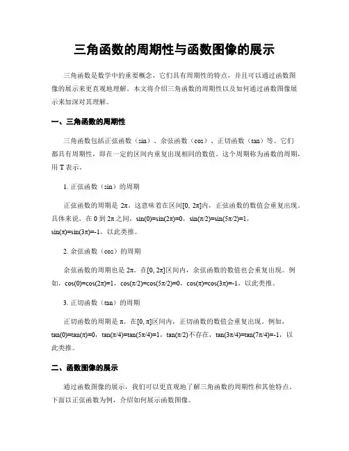 三角函数的周期性与函数图像的展示
