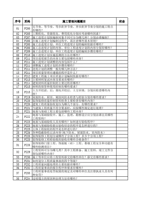 2013年一建问答题列表-解决案例题(大鹏) (1)