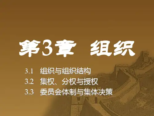 管理学:第3章(电大版)