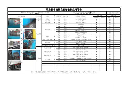 剪板机-日常点检标准作业指导书
