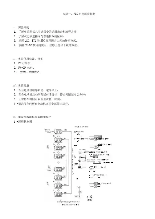PLC专业技术基础实验书