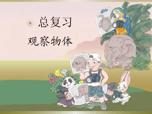 人教版数学课件二年级数学上册总复习-观察物体课件