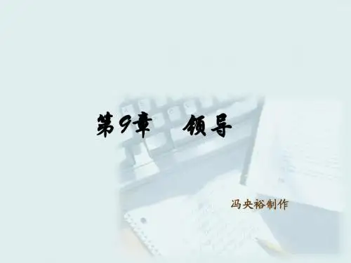 第九章 领导