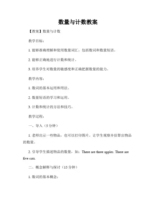 数量与计数教案