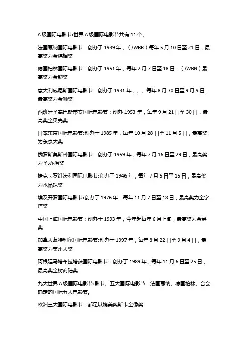 影视奖