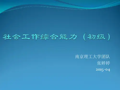 社会工作综合能力 初级 