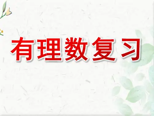 有理数复习ppt 下载