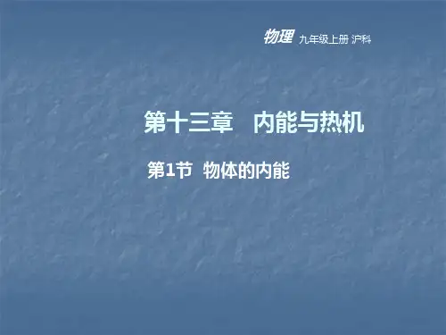 秋沪科版九年级物理上册教学课件:第1节