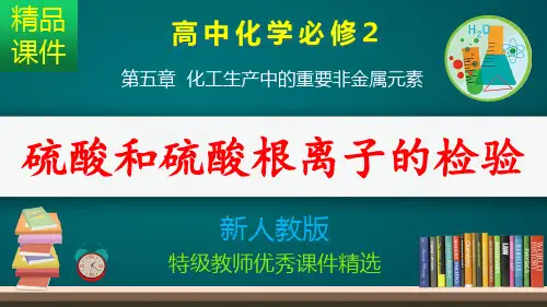 硫酸和硫酸根离子的检验_课件