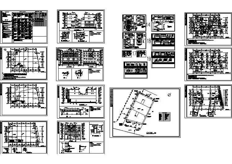 比较齐全的不规则住宅建筑图纸(含设计说明)
