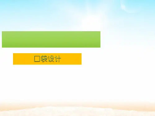 服装口袋的设计 ppt课件
