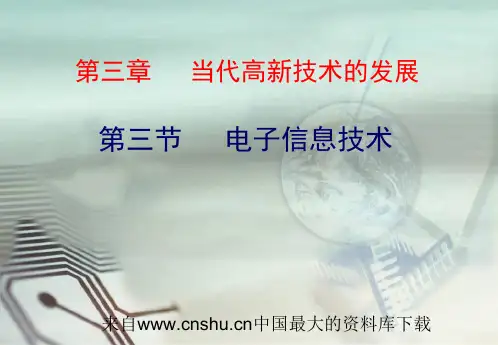 当代高新技术的发展-电子信息技术