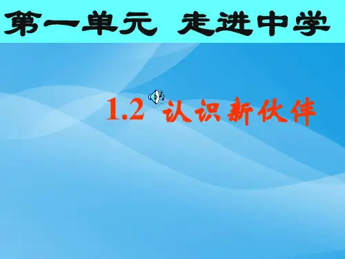 认识新伙伴ppt优秀课件3 粤教版
