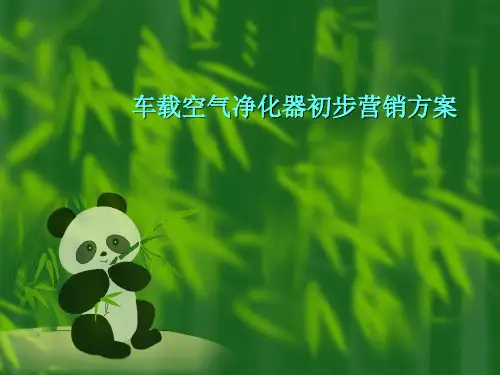 空气净化器营销策划书..