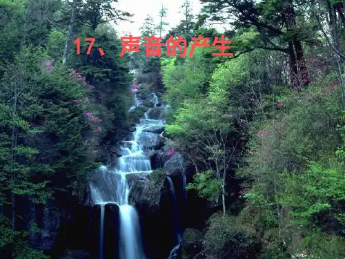 小学四年级科学上册《声音的产生》教学课件