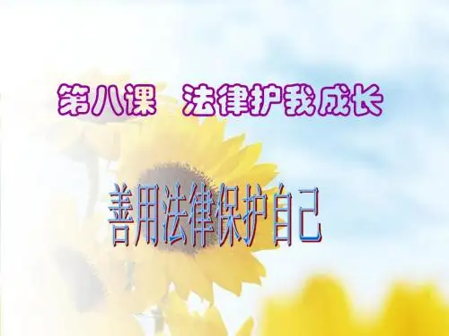 善用法律保护自己