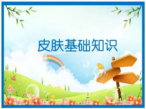 皮肤基础知识PPT课件