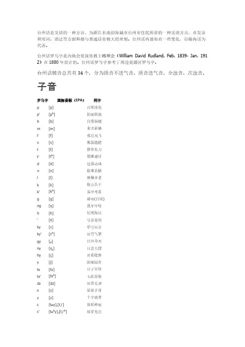 【免费下载】台州话也有拼音