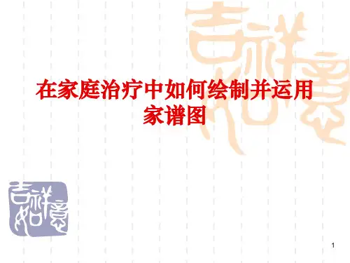 在家庭治疗中如何绘制并运用家谱图