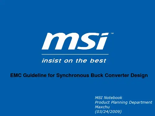 EMC Guideline for Synchronous Buck Converter Design