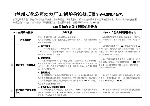 泵的结构型式比较
