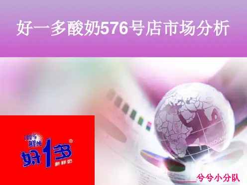 好一多牛奶市场调查 ppt
