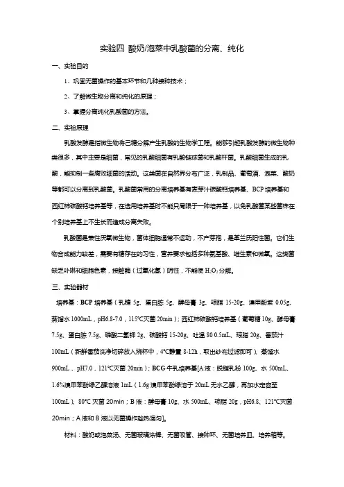 食品微生物实验指导书