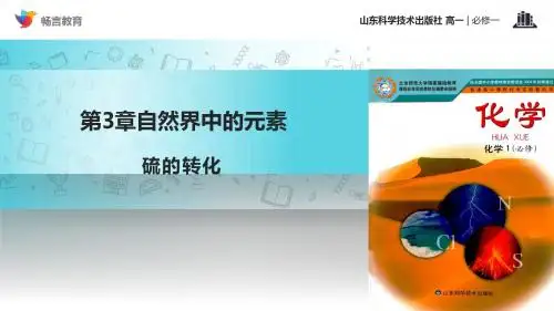 高中化学鲁科版必修1 3.3 教学课件 《硫的转化》(鲁科)2