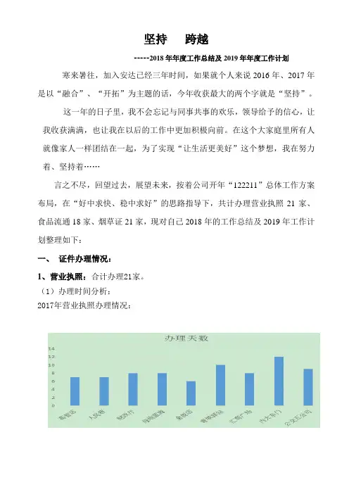 2018年年度总结及2019年计划
