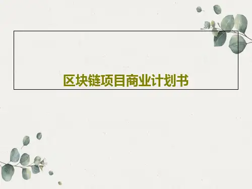 区块链项目商业计划书共33页