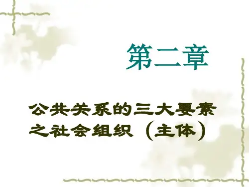 公共关系学-第2章公共关系主体 1