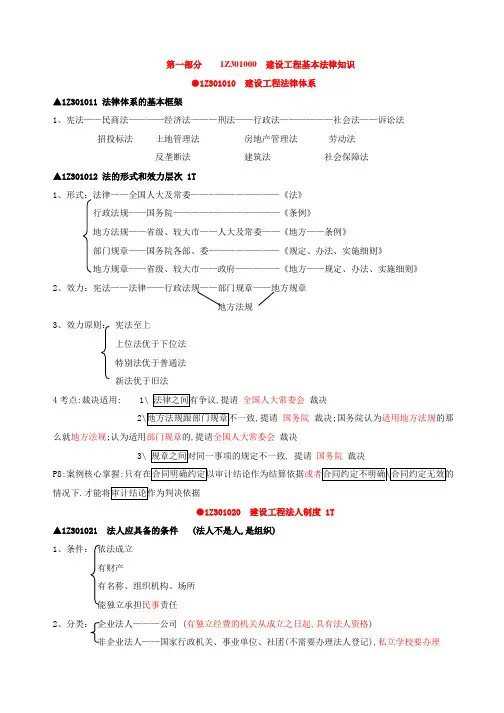 一建法规陈印速记版本