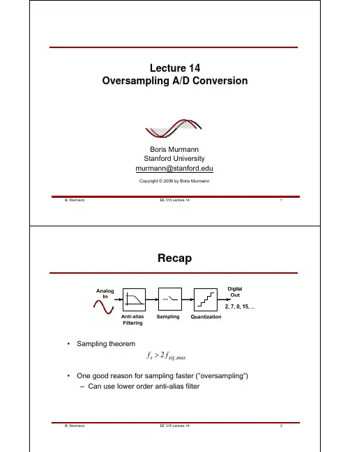 lect14_Oversampling A2D Conversion