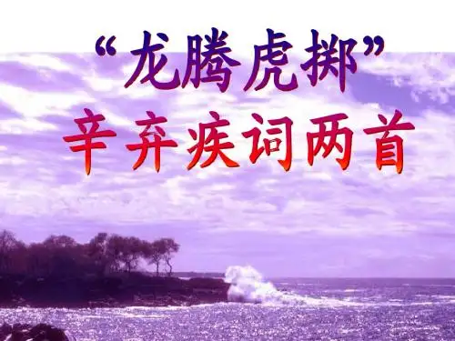 辛弃疾词两首