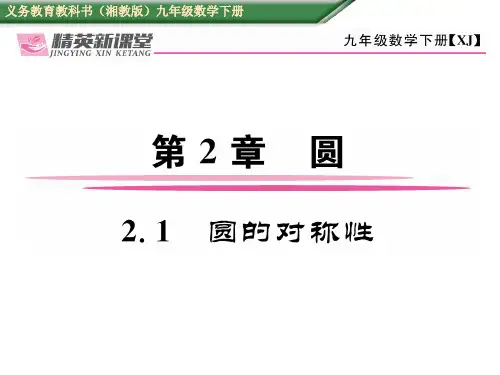 优秀课件2.1  圆的对称性