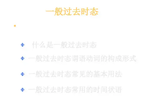 一般过去时态a(PPT)3-3