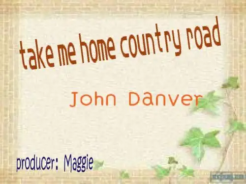 Take me home country road