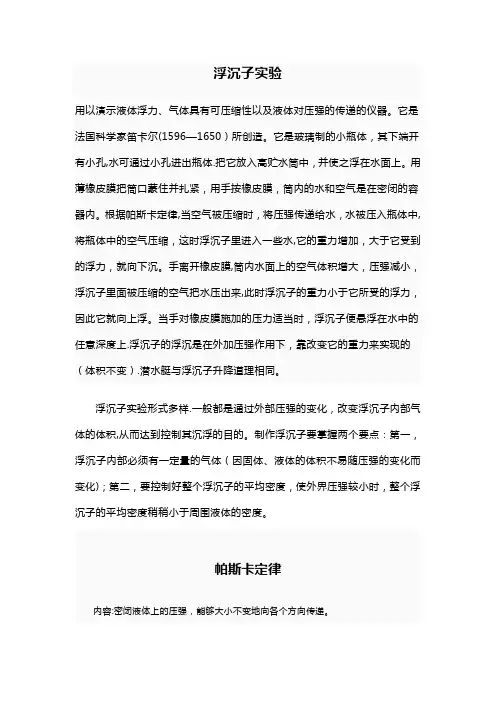 浮沉子原理 2