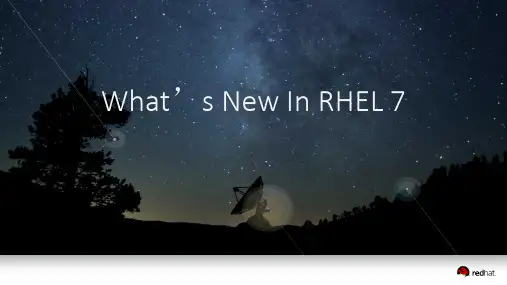 What’s New In RHEL 7